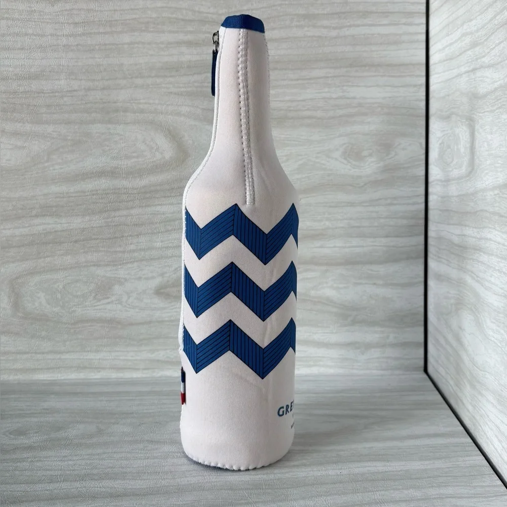 Grey Goose Vodka Insulated Bottle Cover Zip Up Neoprene Koozie Sleeve 750ml
